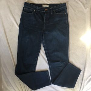 Madewell high riser skinny jeans size 30 dark wash